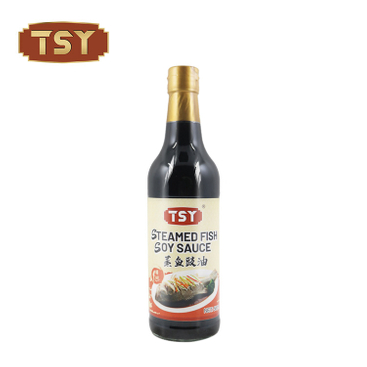 Fabricación de productos 500 ml Dipping Tamaño de la familia Botella no transgénica Saza de soya de pescado al vapor