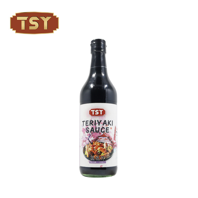 Botella de vidrio de 625 ml, auténtica salsa teriyaki japonesa para saltear
