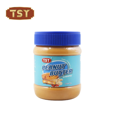 Venta caliente 340G Mantequilla de maní natural embotellada para galletas de sándwich