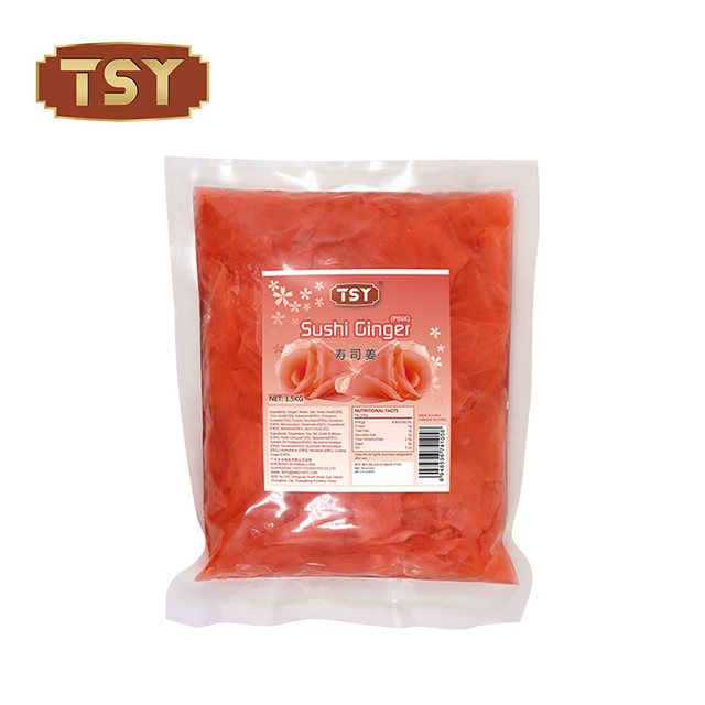 340G Botella sashimi japonesa en escabeche de sushi rojo de sushi jengibre