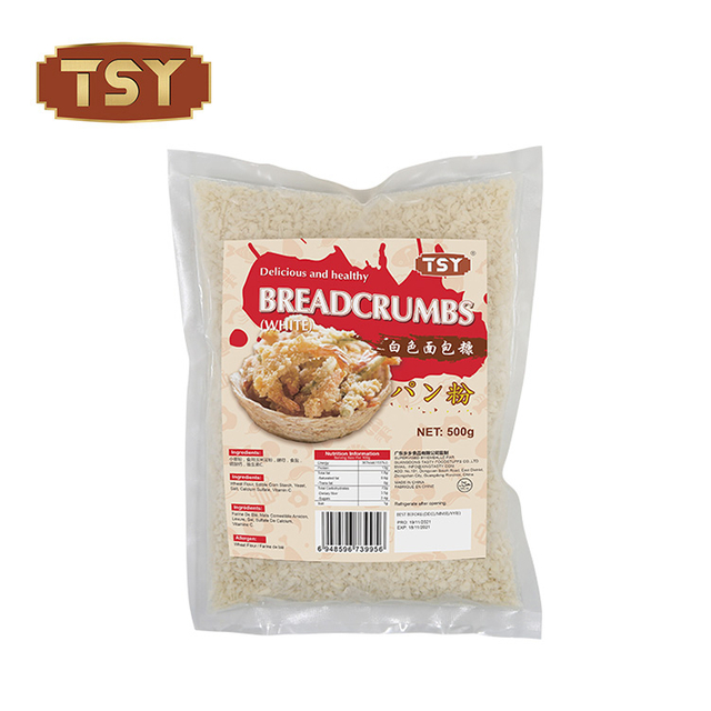 Granuletas de pan de panko blanca tostada de 250 g de 250 g secado para la tempura de pollo frito