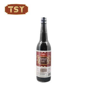 Salsa de soja oscura sin gluten de vidrio para supermercado