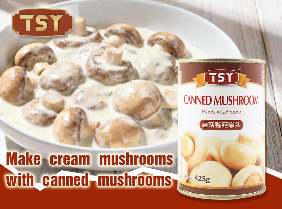 hacer champiñones en crema con champiñones enlatados