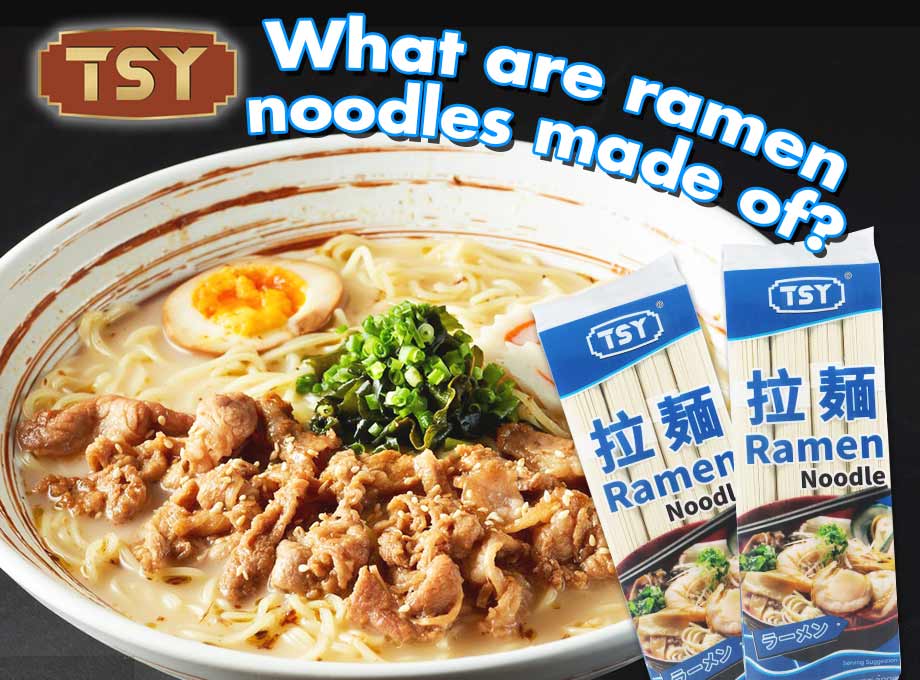 ¿De qué están hechos los fideos ramen?