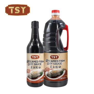 Salsa de soja ligera de 500 ml no msg para pescado al vapor