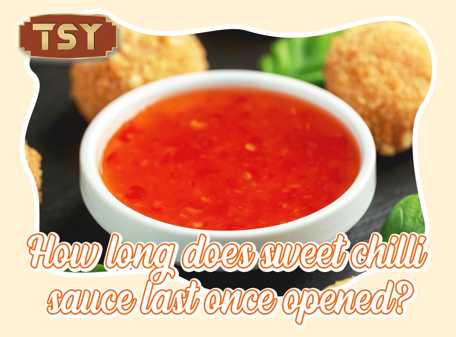 ¿Cuánto tiempo dura la salsa de chile dulce una vez que se abre?