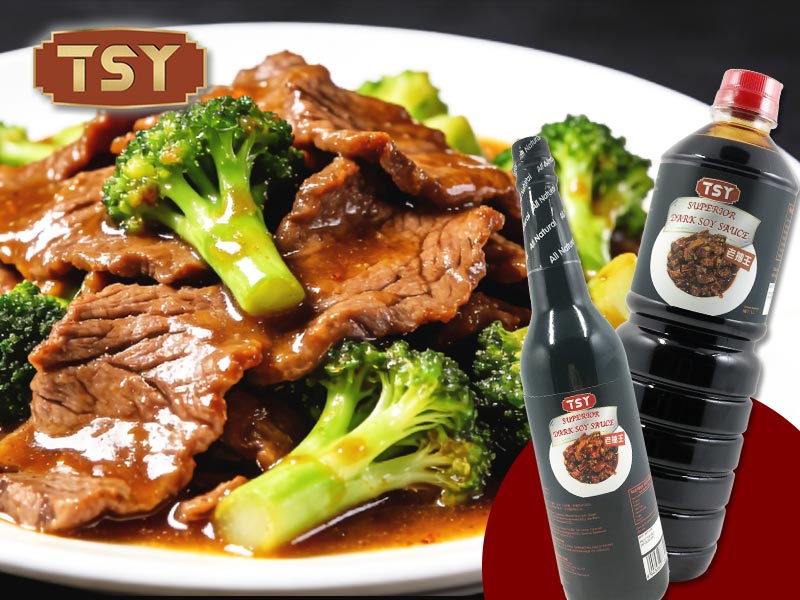 Carne De Res Salteada Con Salsa De Soja Oscura Y Brócoli