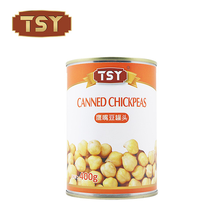 400 g de pulsos saludables de alta calidad listos para comer garbanzos enlatados abiertos fáciles en latas