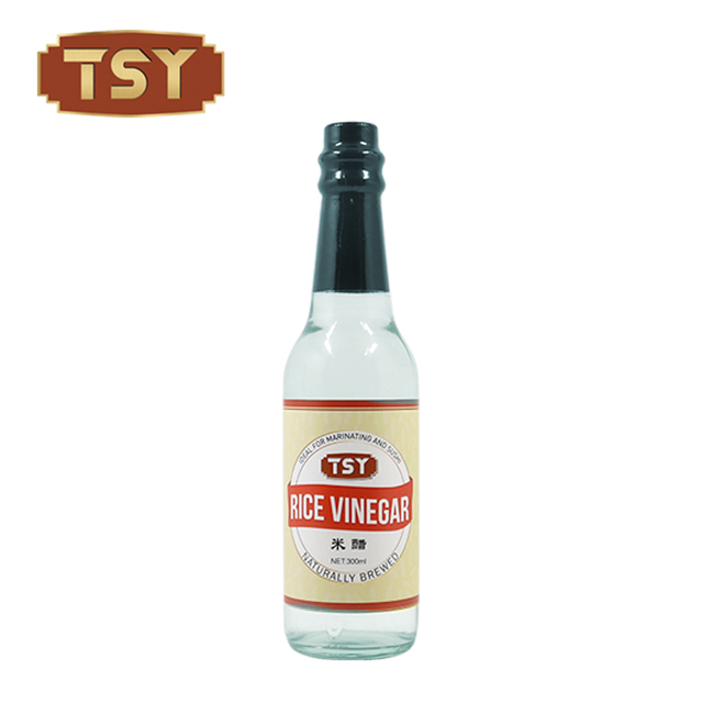 Botella de vidrio de 625 ml para cocinar vinagre de arroz blanco para ensalada
