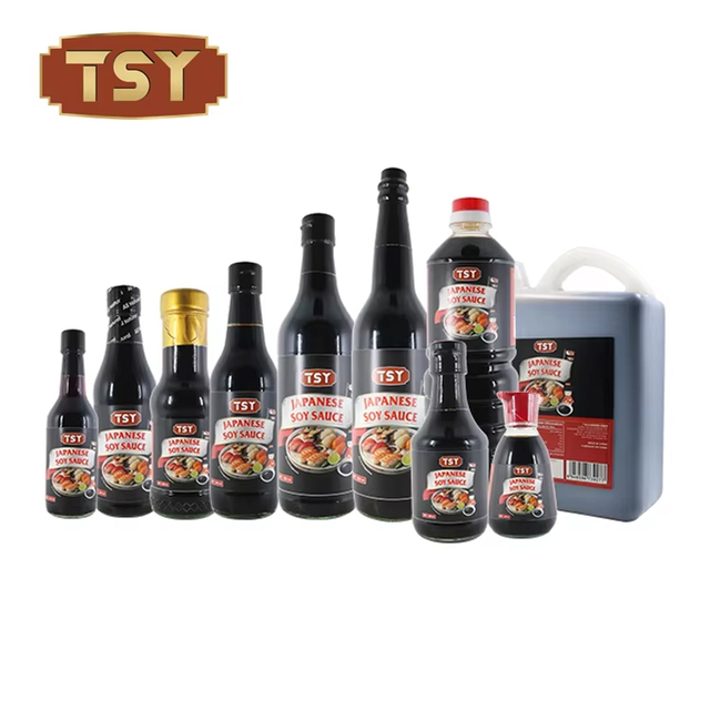 Salsa de soja de sushi japonés halal clásico de 200 ml para supermercado para supermercados