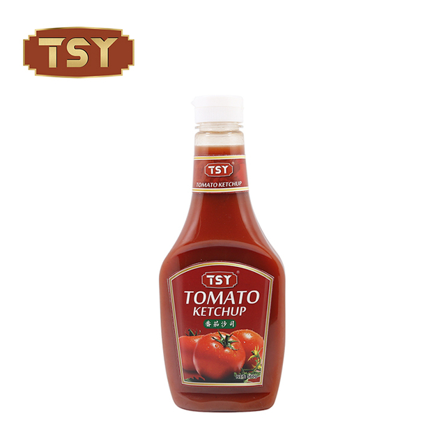 340 g de botella de plástico sabroso sabroso ketchup de tomate fresco para cocinar