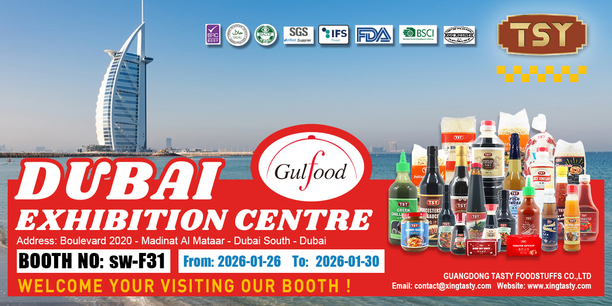 Guangdong Zhongshan TSY Food lo invita sinceramente a visitar la Exposición Gulfood de Dubai 2026
