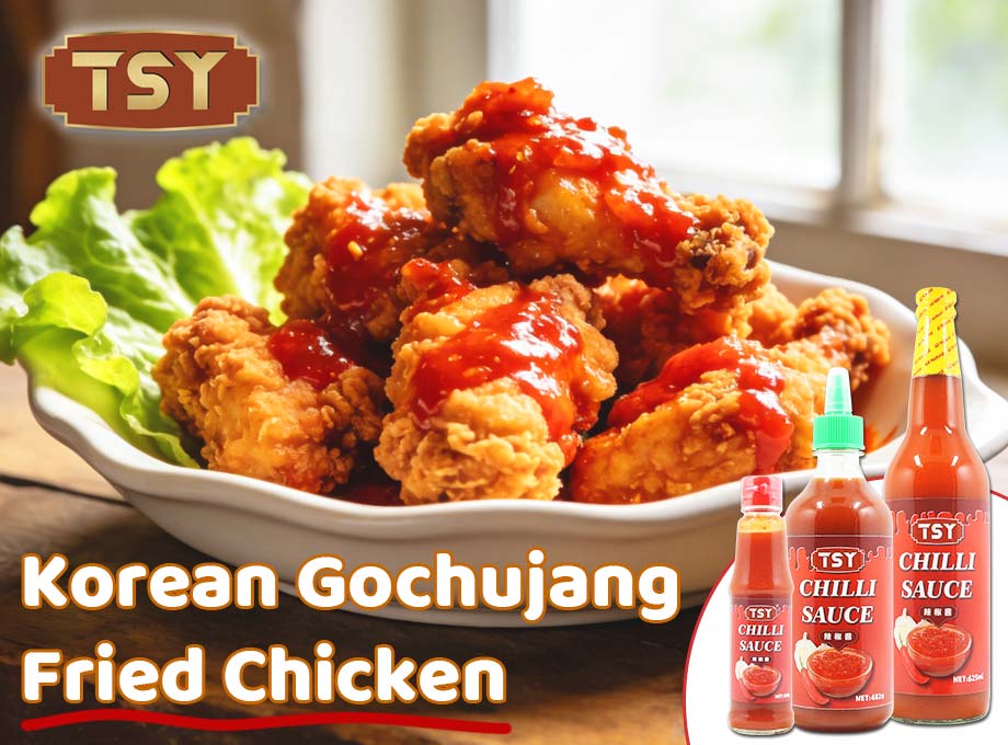 Guía detallada de recetas de pollo frito con gochujang coreano de TSY Food