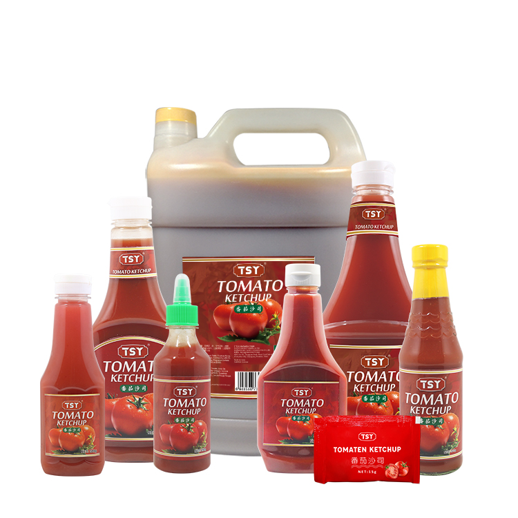 Especificaciones de ketchup de tomate