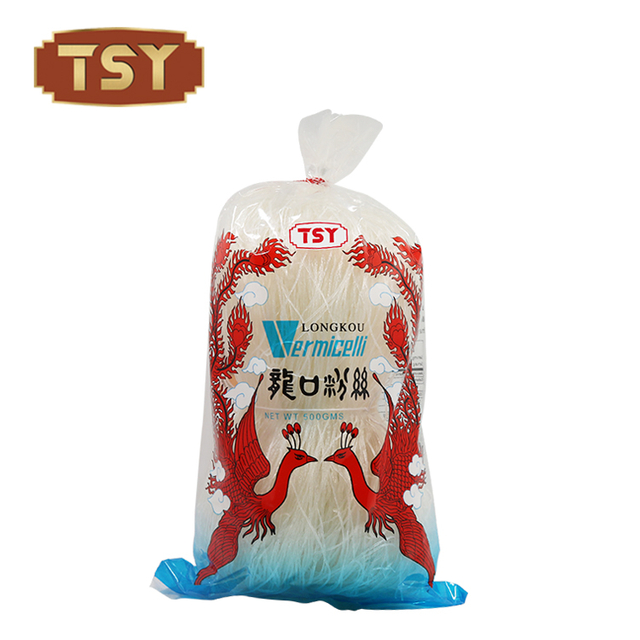 500G Classic Simple Thai Glass Noodle Plato de salteado Vermicelli se usa en ensaladas de sopas